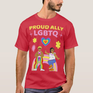 Stolzer Verbündeter LGBTQ Schwule Community Pride T-Shirt
