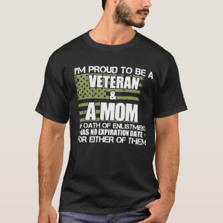 STOLZER VETERAN U. EINE MAMA T-Shirt