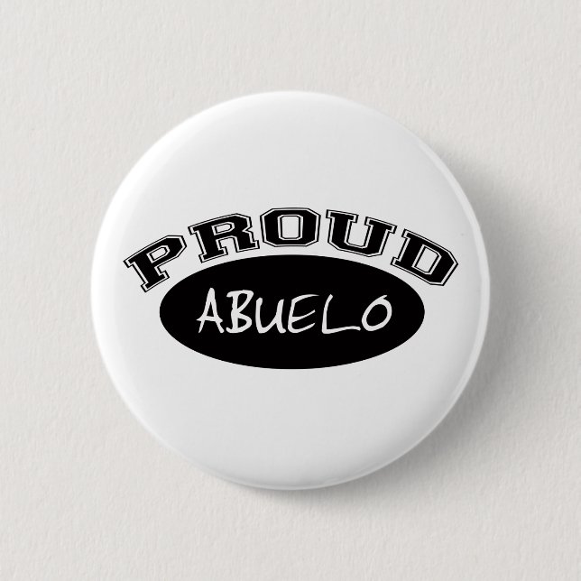 Stolzes Abuelo (Schwarzes) Button (Vorderseite)