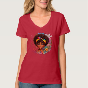 Stolzes Afrol Mädchen Niedliche Vielfalt & Selbs T-Shirt