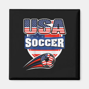 Stolzes Amerika Fußball Fans Trikot - USA-Flagge F Magnet