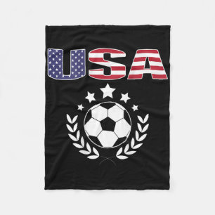 Stolzes Amerika-Fußballfans-Trikot - USA-Flagge Fo Fleecedecke