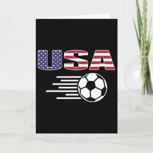 Stolzes Amerika-Fußballfans-Trikot - USA-Flagge Fo Karte