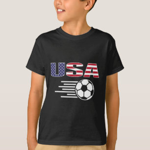 Stolzes Amerika-Fußballfans-Trikot - USA-Flagge Fo T-Shirt