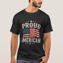 Stolzes Amerikanisches USA-Flaggen-T-Shirt