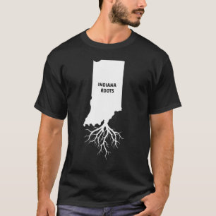 Stolzes amerikanisches Wachstum mit Indiana Staat  T-Shirt