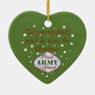 Stolzes Armee-Freundin-Ornament Keramik Ornament