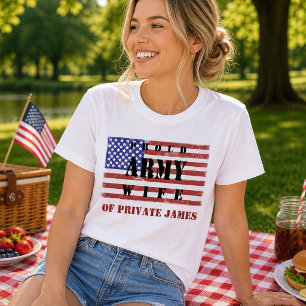 Stolzes Army-Frau-Shirt Patriotisches Flaggen-T-Sh T-Shirt