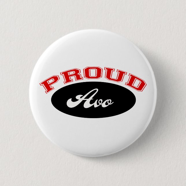Stolzes Avo Button (Vorderseite)