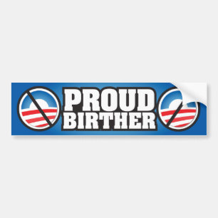 Stolzes Birther Autoaufkleber