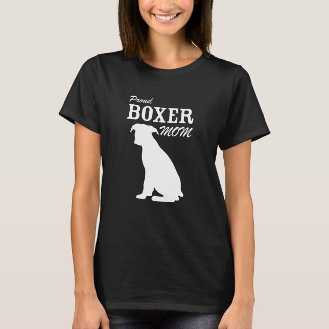 Stolzes Boxer-Mama-Shirt T-Shirt (Vorderseite)