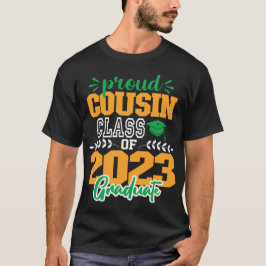 Stolzes CUOSIN einer Klasse von 2023 MODERNEM SCRI T-Shirt