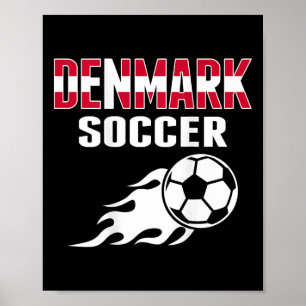 Stolzes Dänemark Fußballfans Jersey - Dänischer Fu Poster