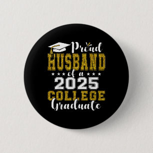 Stolzes Ehemann von 2025 Graduate Uni Shirt Gradu Button
