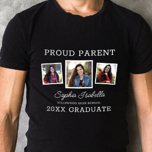 Stolzes Eltern eines Graduate DREI Foto Abschluss T-Shirt