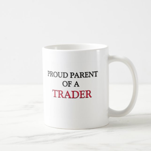 Stolzes Elternteil eines HÄNDLERS Kaffeetasse (Rechts)