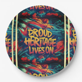 Stolzes Erbe lebt weiter Pappteller