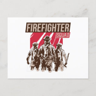 Stolzes Feuerwehrschiff Postkarte