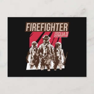 Stolzes Feuerwehrschiff Postkarte