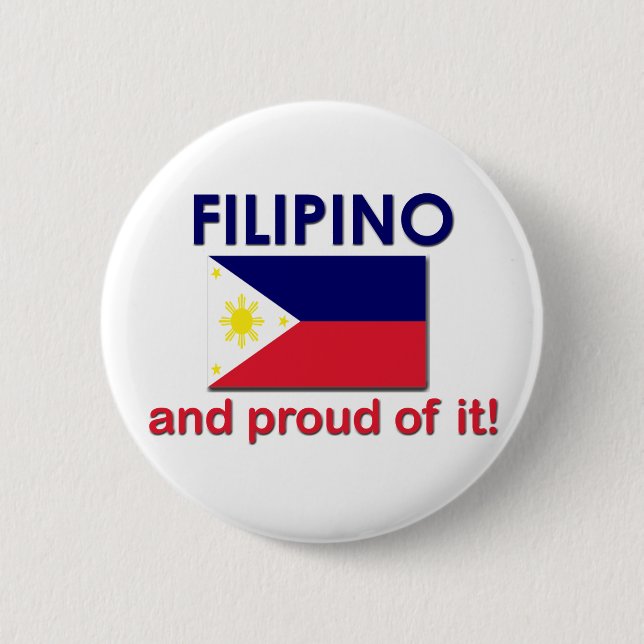 Stolzes Filipino Button (Vorderseite)