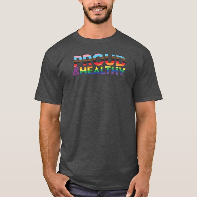 Stolzes & Gesundes Männer T-Shirt (Vorderseite)