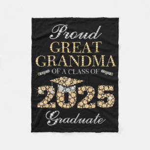 Stolzes großes Oma mit einer Cl von 2025 Graduat Fleecedecke