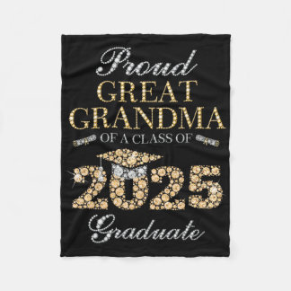 Stolzes großes Oma mit einer Cl von 2025 Graduat Fleecedecke
