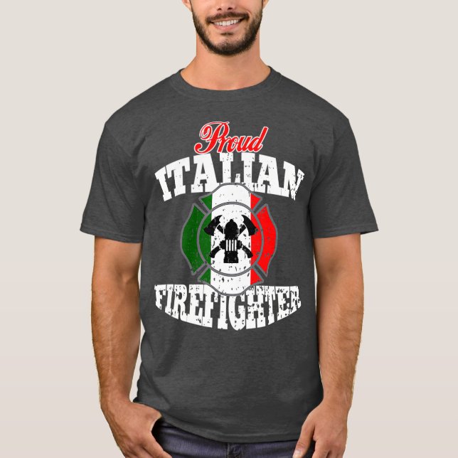 Stolzes italienisches Feuerwehrschiff - Italienisc T-Shirt (Vorderseite)