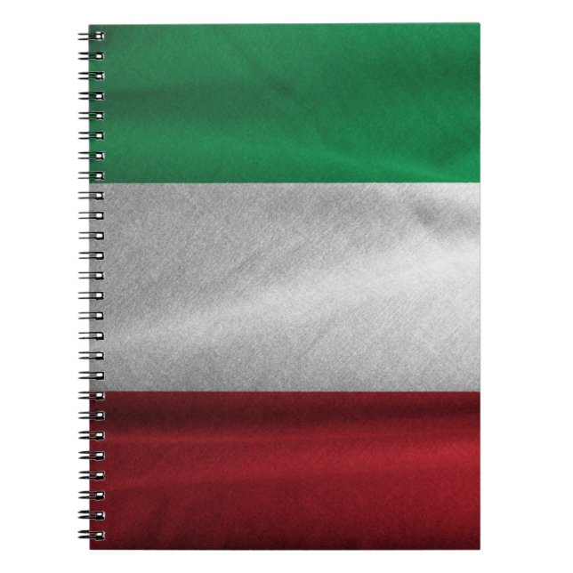 Stolzes italienisches Flag-Notebook Notizblock (Vorderseite)