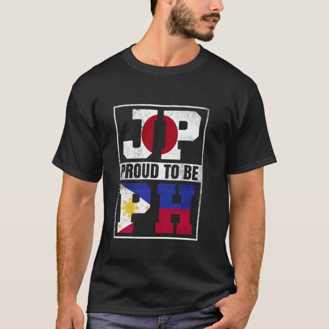 Stolzes japanisches philippinisches Mix Japan und  T-Shirt (Vorderseite)