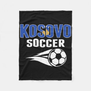 Stolzes Kosovo-Fußballfanshirt - Kosovarischer Fuß Fleecedecke