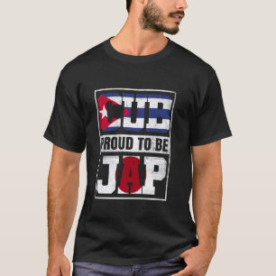 Stolzes kubanisches japanisches Mix Kuba und Japan T-Shirt