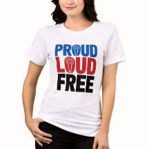Stolzes Lautes Freies Patriotisches USA-Shirt