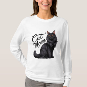 Stolzes Maine-Coon-Katzen-Mama-T-Shirt T-Shirt