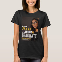 Stolzes Mama-Abschlussfoto-T-Shirt – Modern Chic