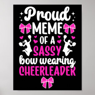Stolzes Meme einer Cheerleader-Meme-Oma Cheer Mem Poster