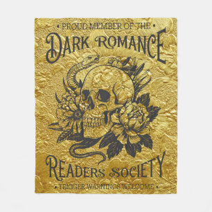 Stolzes Mitglied der Dark Romance Reader Society Fleecedecke