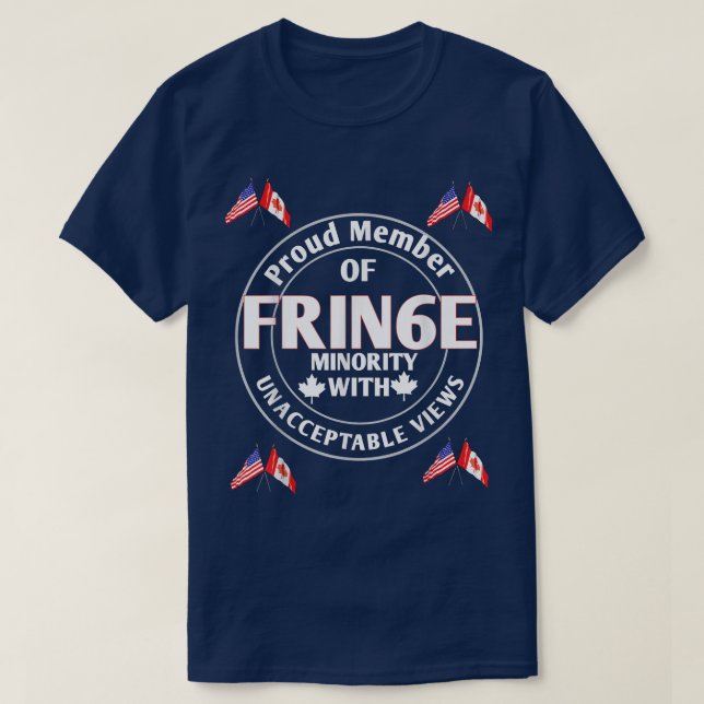 Stolzes Mitglied der kleinen Minderheit in Randgru T-Shirt (Design vorne)