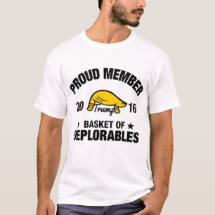 Stolzes Mitglied der Korb von Deplorables Trumpf T-Shirt