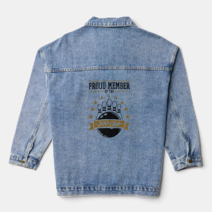 Stolzes Mitglied des Bowling 300 Club Perfect Game Jeansjacke