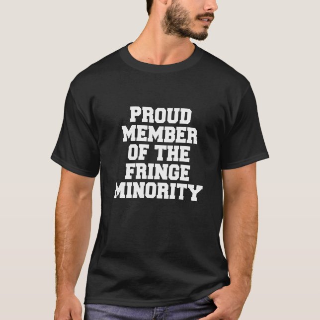 Stolzes Mitglied des "Fringe Minority Semi"-Fahrer T-Shirt (Vorderseite)