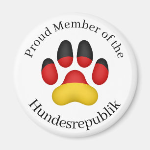 Stolzes Mitglied des Hundesrepublik German Dog Magnet