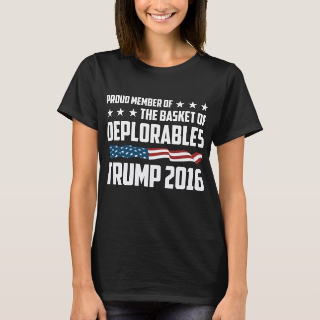 Stolzes Mitglied des Korbes von Deplorables - 2016 T-Shirt (Vorderseite)