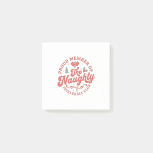 Stolzes Mitglied des Naughty Pickleball Club Post-it Klebezettel