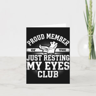 Stolzes Mitglied Des Resting Eyes Club Dad Vaterta Karte