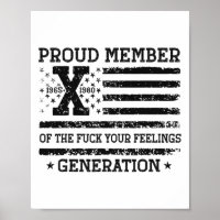 Stolzes Mitglied Ihrer Gefühle Gen X US 4.