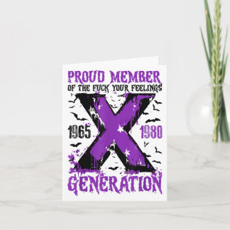 Stolzes Mitglied X Generation Für Ihre Gefühle Hal Karte