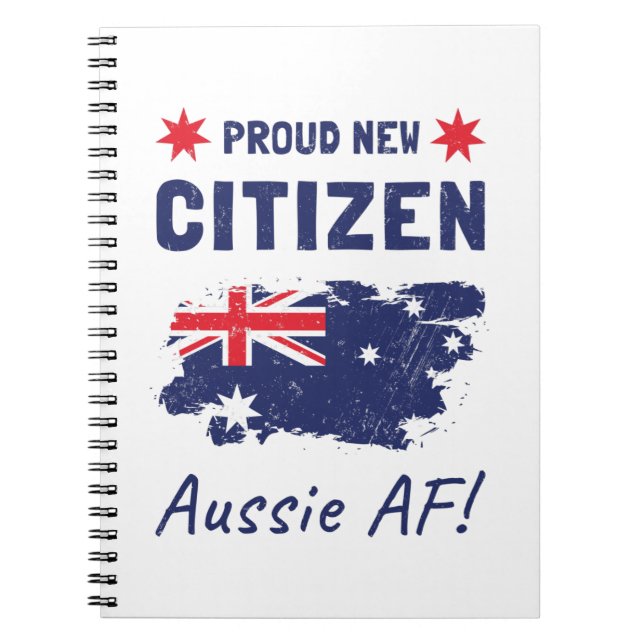 Stolzes neues australisches Staatsbürgertum, Bürge Notizblock (Vorderseite)