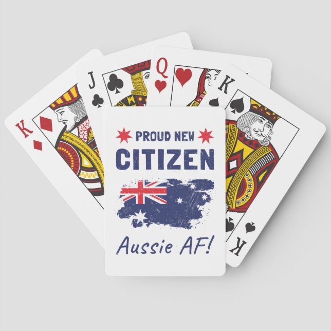 Stolzes neues australisches Staatsbürgertum, Bürge Spielkarten (Rückseite)
