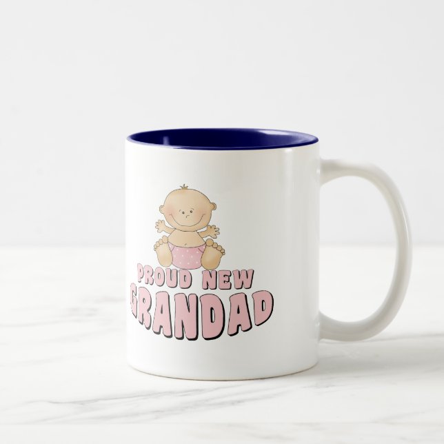 STOLZES NEUES    Grandad-Mädchen Zweifarbige Tasse (Rechts)